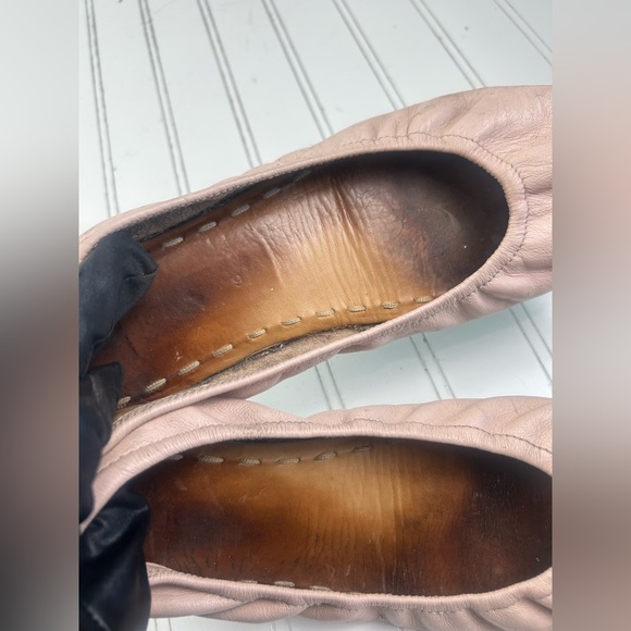 TIEKS by Gavrieli Ballerina Pink Blush Soft Leather Ballet Flats Womenโs Size 9 - Picture 7 of 12